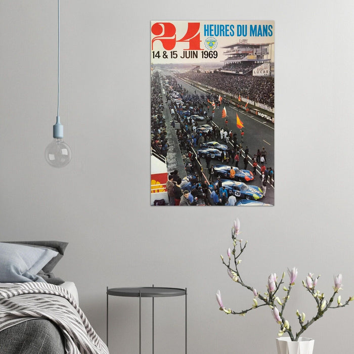 24 Heures Le Mans - 1969 - Vintage Racing Poster