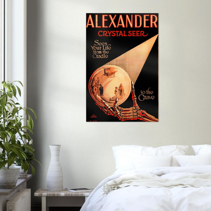 Vintage Magician Poster – Alexander – Magic themed Wall Art Print