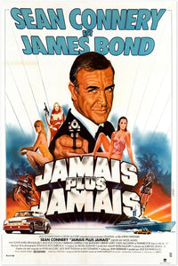 Never Say Never Again- James Bond 007 Movie Poster - Sean Connery - French