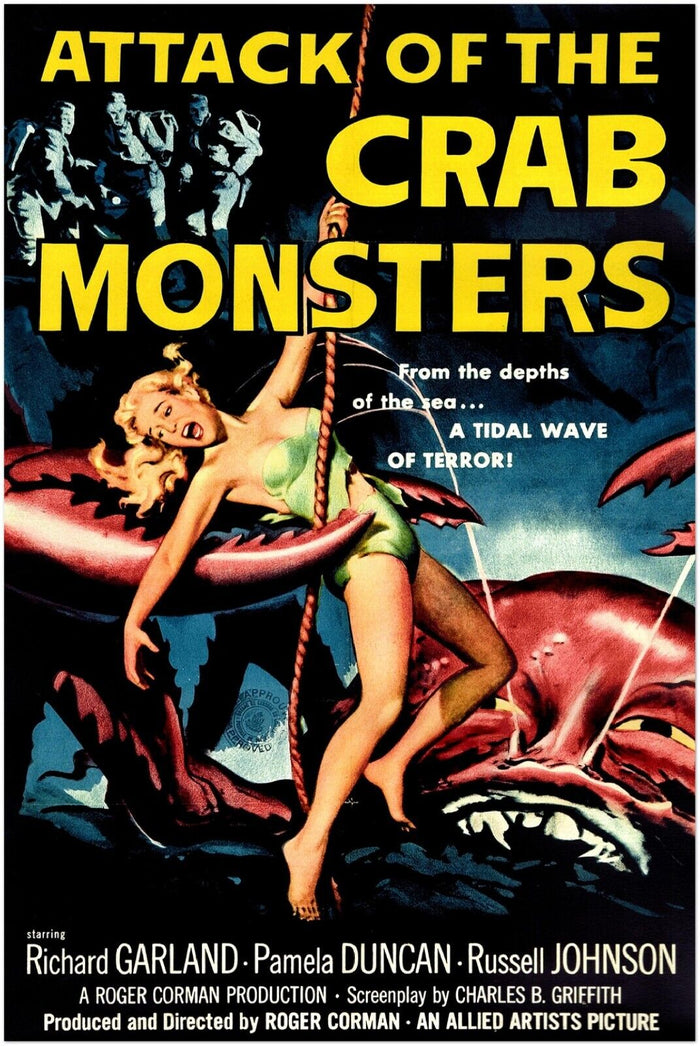 Attack of the Crab Monsters  - Vintage Horror Movie Poster