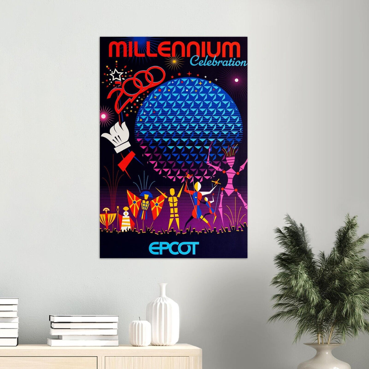 Disney Epcot Center Attraction Poster - Millennium Celebration - D23