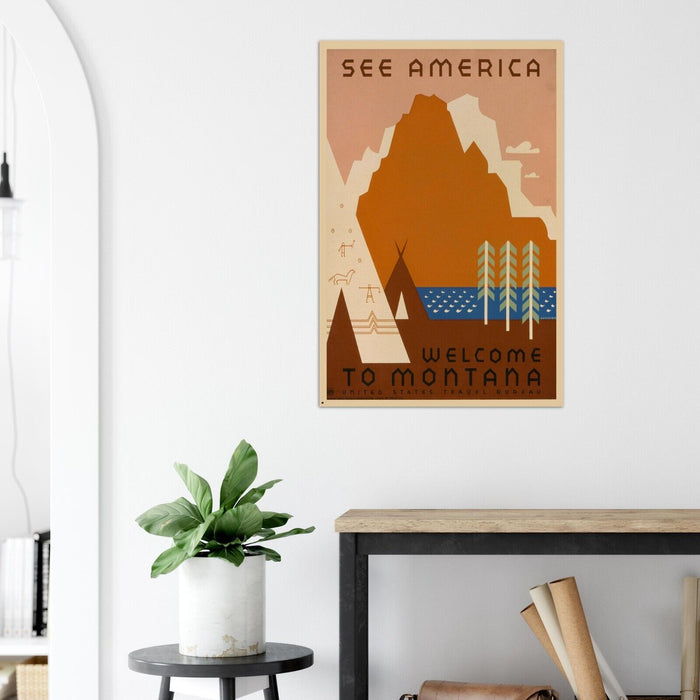 See America - Montana #2  - Vintage National Park Service Poster