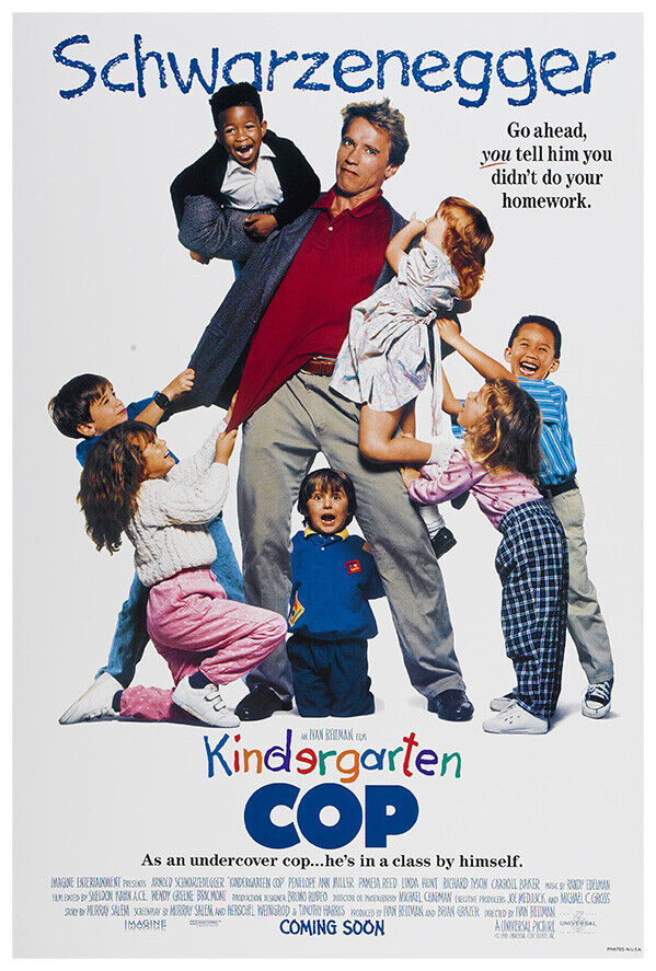 Kindergarten Cop - Movie Poster - Arnold Schwarzenegger - US Version