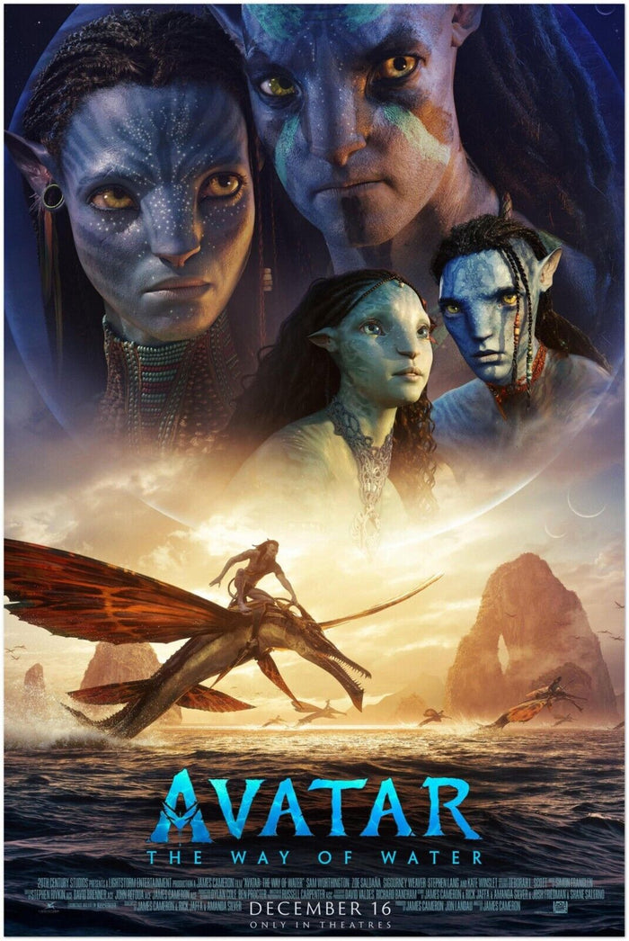 Avatar 2 - The Way of Water Movie Poster 2022 - Teaser #3 - James Cameron