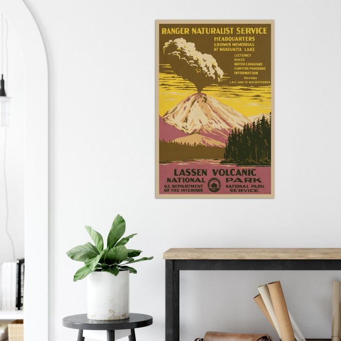 Lassen Volcano, California - National Park Service Poster