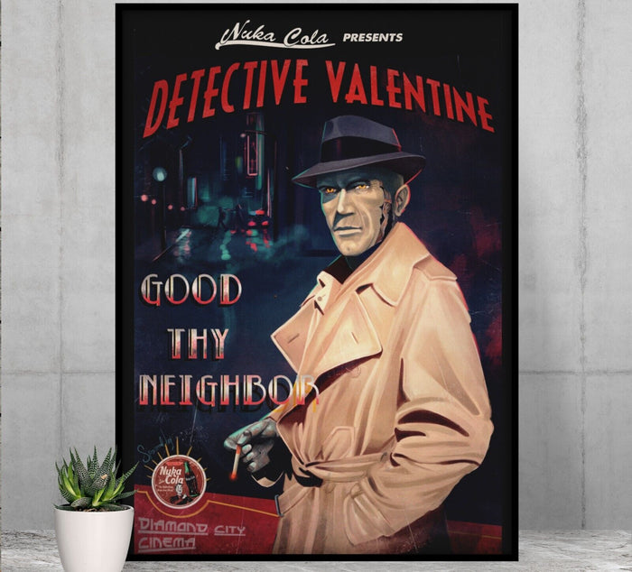 Fallout Poster Detective Valentine Video Game Poster Gaming Fallout