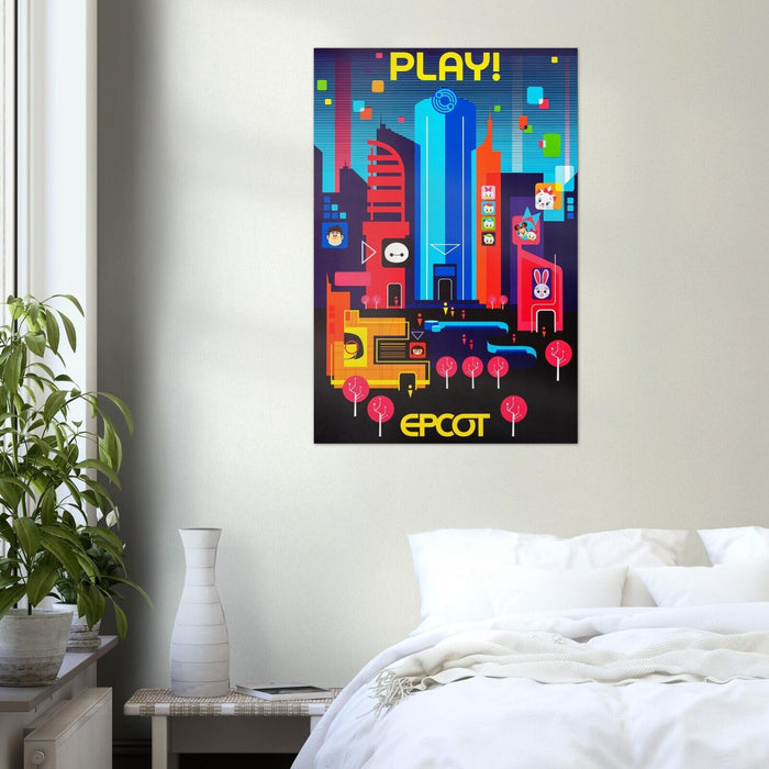 Disney Epcot Center Attraction Poster - Play - Disney World D23
