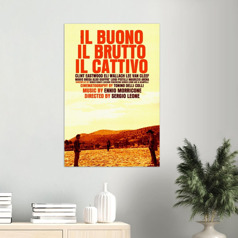 Clint Eastwood Poster The Good The Bad and The Ugly Movie Print, Italian Ver #2