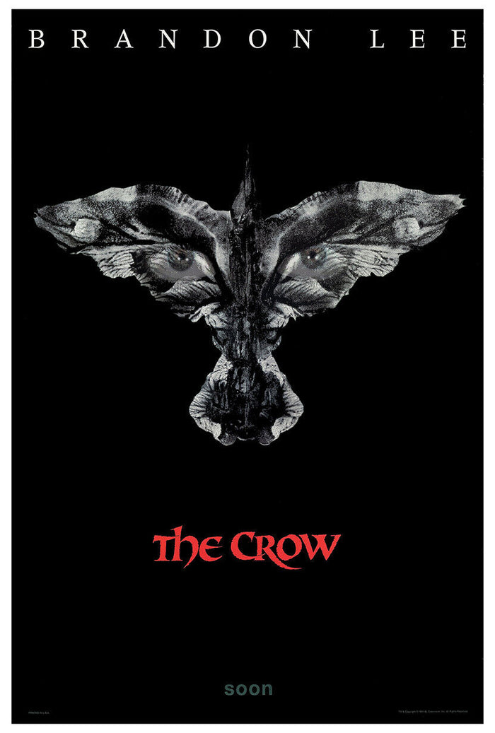 The Crow - Brandon Lee - Movie Poster - 1994 - Teaser