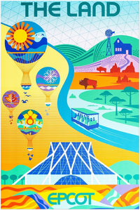 Disney Epcot Center Attraction Poster - The Land - Disney World D23