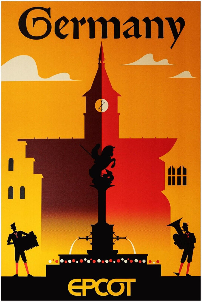 Disney Epcot Center Attraction Poster - Germany - Disney World D23
