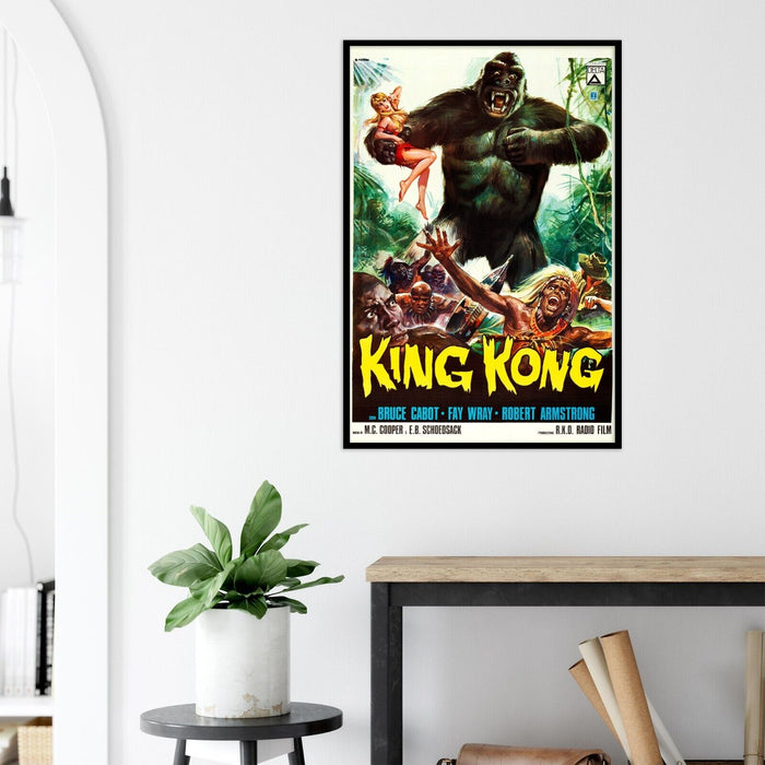 King Kong - 1933 - Brazilian Release Version - Vintage Classic Movie Poster