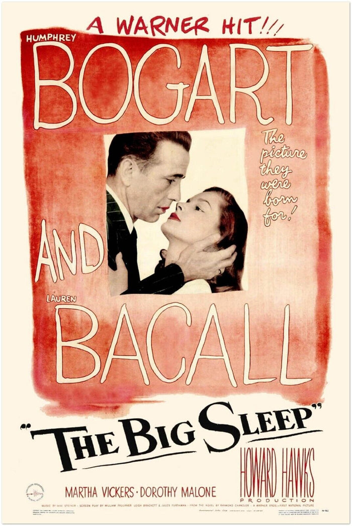 The Big Sleep - Vintage Movie Poster - Humphrey Bogart - Film Noir