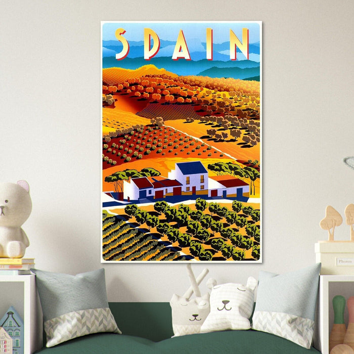 Spain   - Vintage Travel Poster - Retro Posters