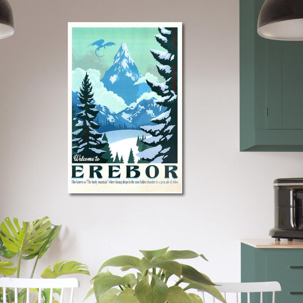 Welcome to Erebor - Lord of the Rings Poster- The Hobbit - Travel Print