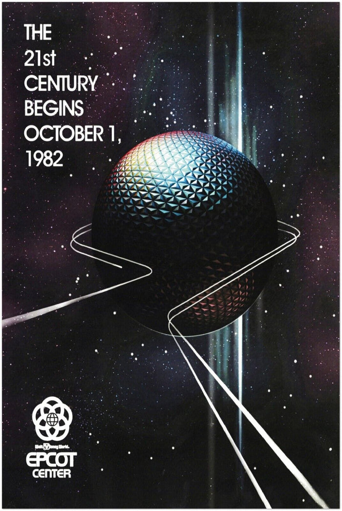 Disney Epcot Center Attraction Poster - Epcot Center Opening 1982 - Vintage