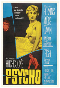 Psycho - Alfred Hitchcock - Classic Horror Movie Poster