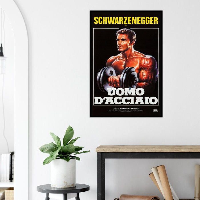 Pumping Iron - Movie Poster - Arnold Schwarzenegger - Italian Version