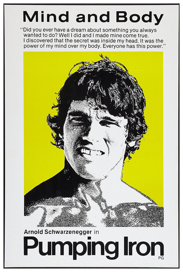 Pumping Iron - Movie Poster - Arnold Schwarzenegger - US Version