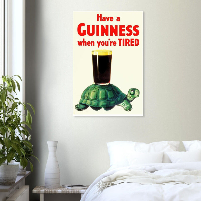 Have a Guinness - Turtle - Vintage Advertising Poster - Beer and Wine Print