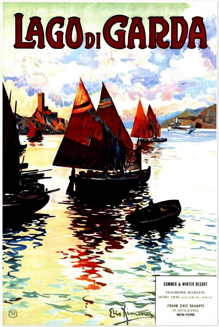 Lago Di Garda - Vintage Travel Poster