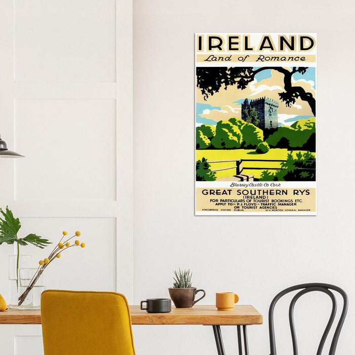 Ireland - Land of Romance - Vintage Travel Poster