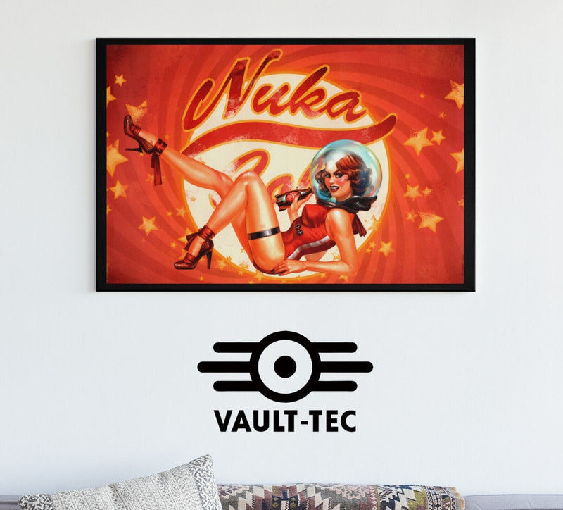 Fallout Poster Nuka Cola Cosmic Girl Pin Up Video Game Poster Gaming Fallout