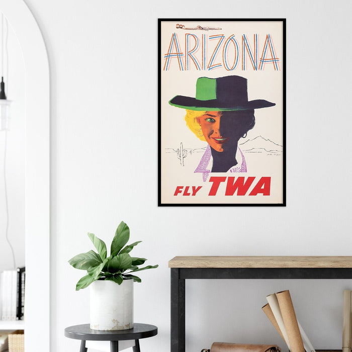 Trans World Airlines - Fly TWA - Arizona - 1950s - Vintage Travel Poster