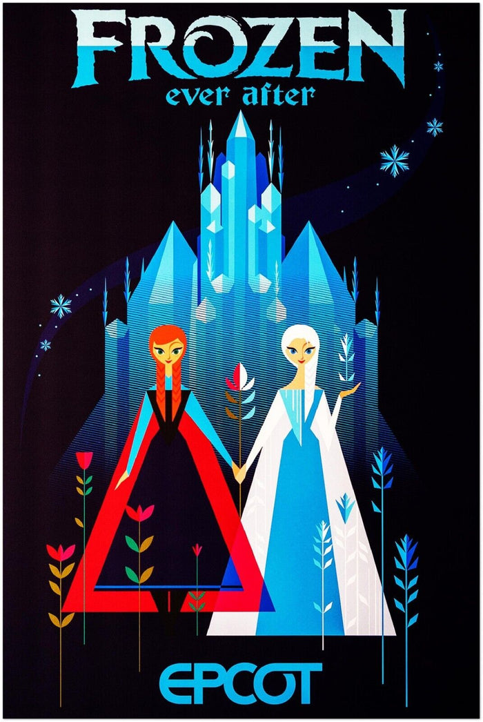 Disney Epcot Center Attraction Poster - Frozen Ever After - Disney World D23