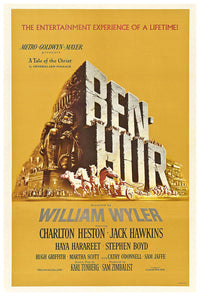 Ben Hur - Charlton Heston - Movie Poster - 1959 - US Version