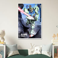 Gundam GP01 - RX-78GP01 - Gundam Mechanical Poster - Japanese Anime Poster