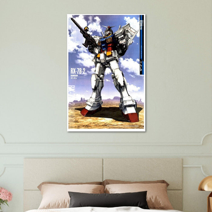 Gundam - RX-78-2- Gundam Mechanical Poster - Japanese Anime Poster