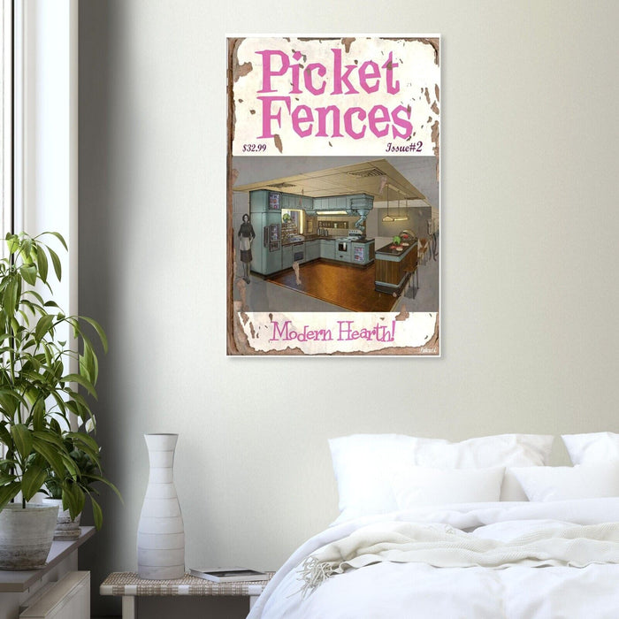 Picket Fences - Modern Hearth - Fallout 4 Poster