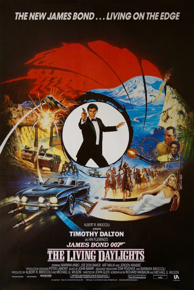 Living Daylights - James Bond 007 Movie Poster - Timothy Dalton - US Version