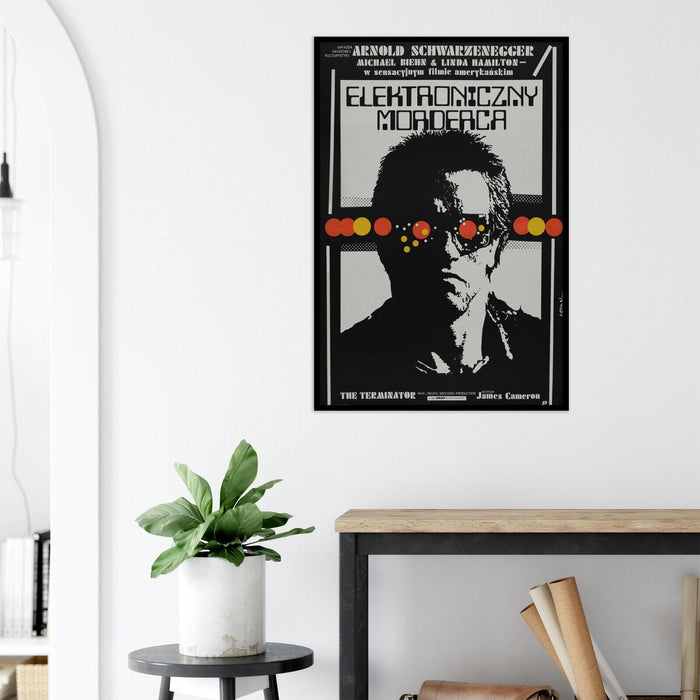 Terminator - Movie Poster - Arnold Schwarzenegger - Polish Version