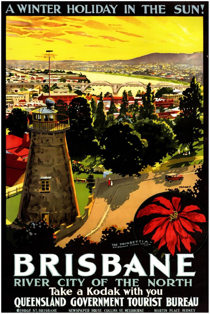 Australia - Brisbane - Travel Poster