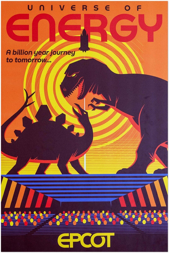 Disney Epcot Center Attraction Poster - Universe of Energy - Disney World D23