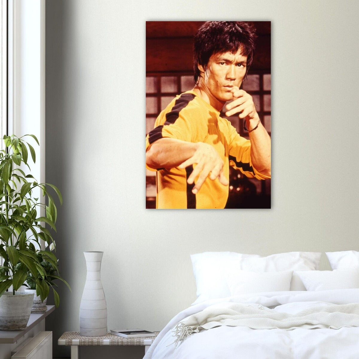 Bruce Lee in Game of Death - Bruce Lee Movie Portrait Poster