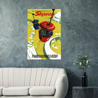 Disney Attraction Poster -  Skyway - Disneyland Vintage Poster