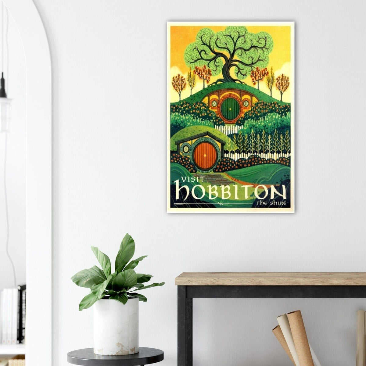 Visit Hobbiton - The Shire - Lord of the Rings Poster- The Hobbit