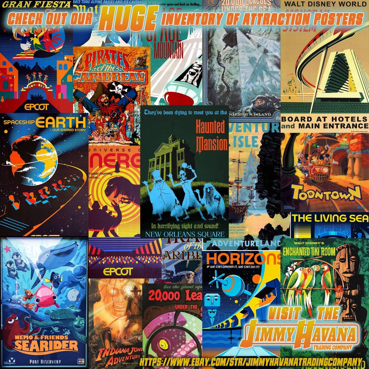 Disney Epcot Center Attraction Poster -  Communicore - Disney World D23