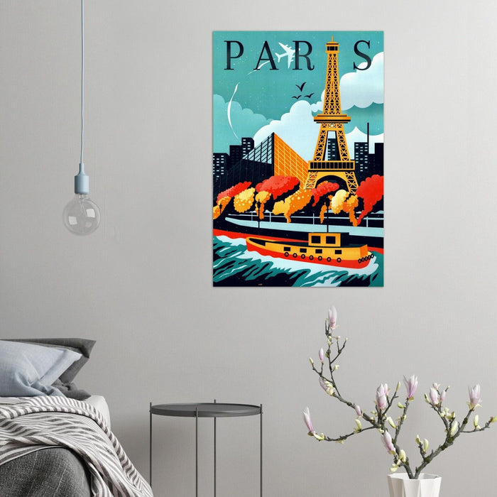 Paris - France - Vintage Travel Poster