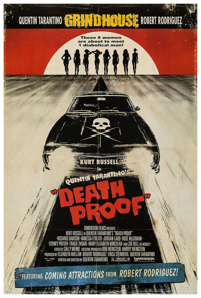 Death Proof - Grindhouse - Quentin Tarantino - Movie Poster - Teaser