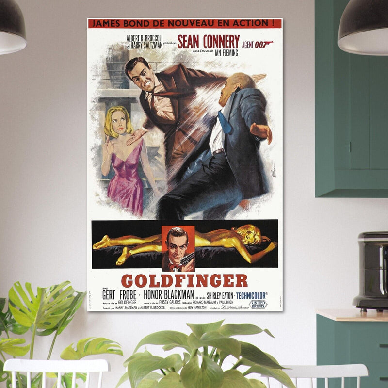 Goldfinger - James Bond 007 Movie Poster - Sean Connery - US Version #3