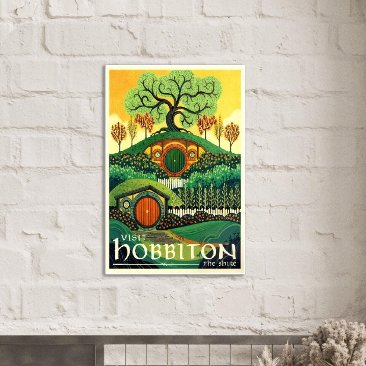 Visit Hobbiton - The Shire - Lord of the Rings Poster- The Hobbit