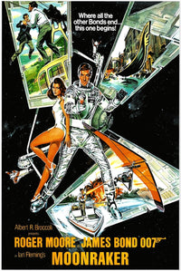 Moonraker- James Bond 007 Movie Poster - Roger Moore - US Version #2