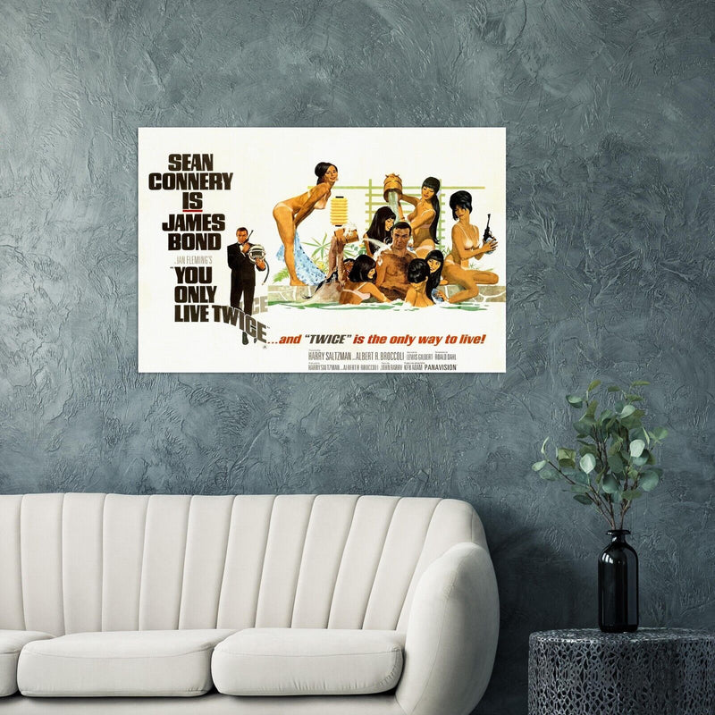 You Only Live Twice - James Bond 007 Movie Poster - Sean Connery - US Version