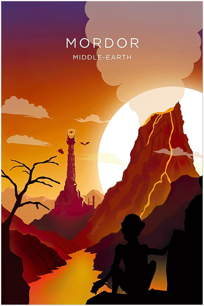 Mordor - Middle Earth - Lord of the Rings Poster