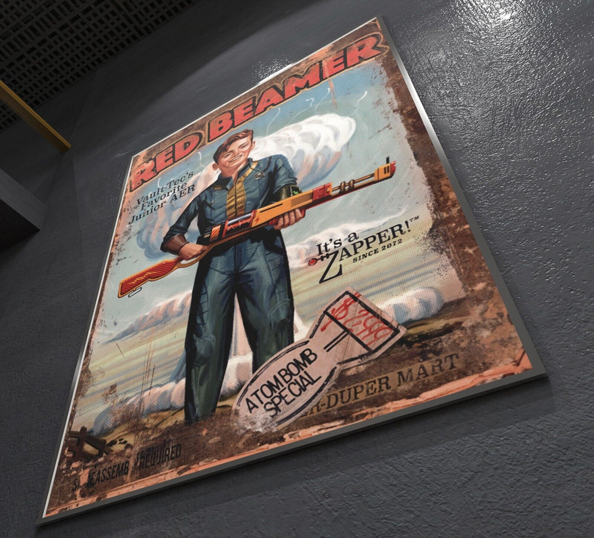 Fallout Poster Red Beamer Video Game Poster Gaming Fallout