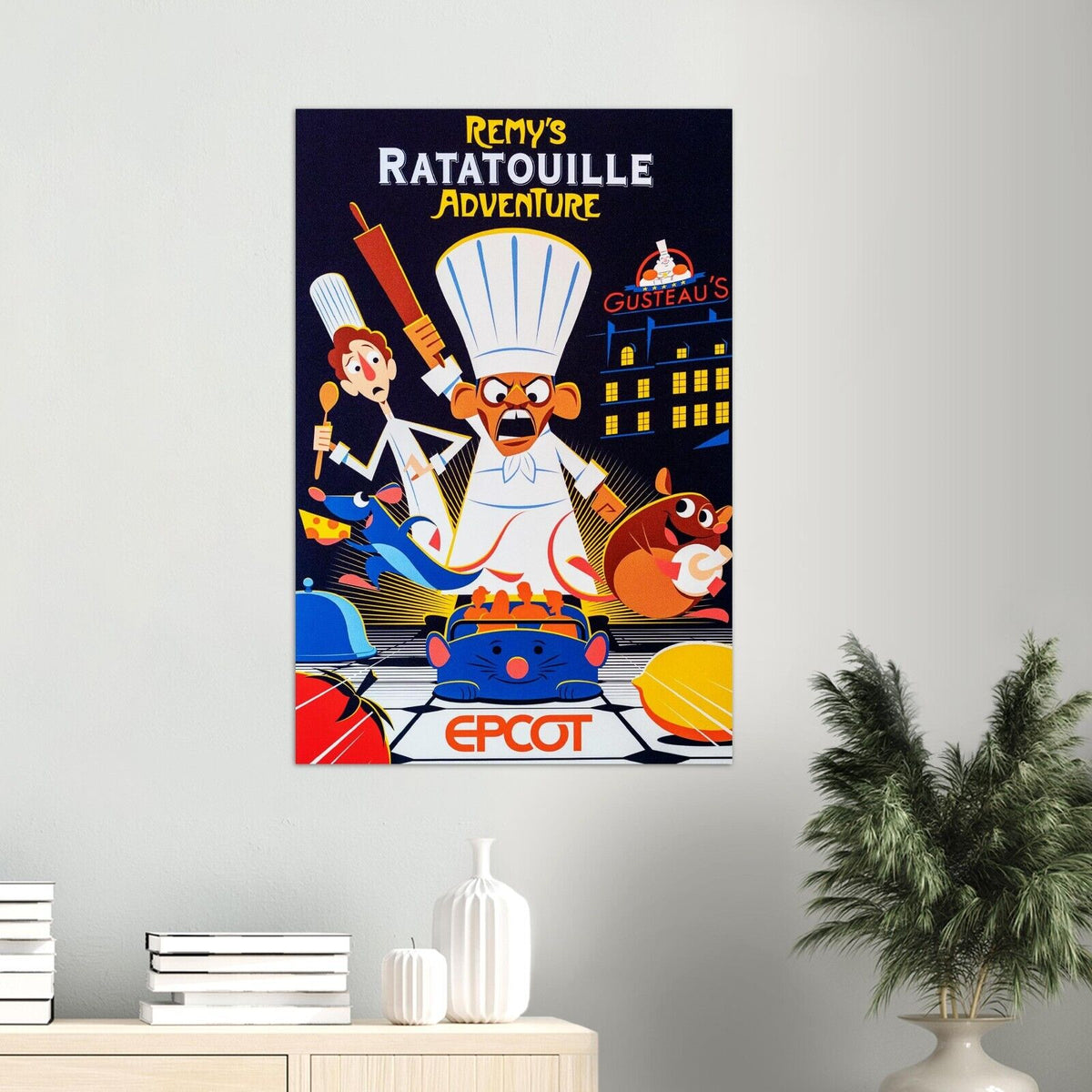 Disney Epcot Center Attraction Poster - Remy's Ratatouille Adventure